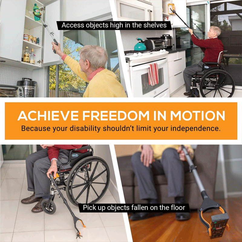 43" Foldable Grabber Reacher Tool for Seniors