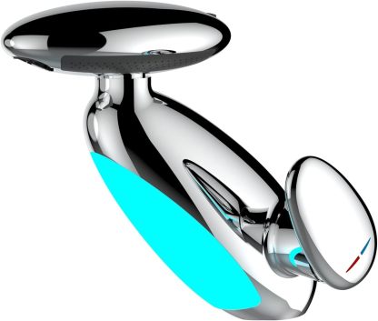 LED Bathroom Faucet with Multicolor Light, 360° Swivel & Pull-Out Spout, 4 Spray Modes