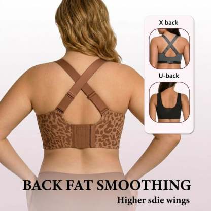 🏆Super Firming Leopard Print Jelly  Bra | Women Wirefree Bras 👍No More Sagging Breasts