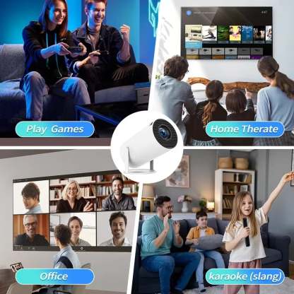 🎥✨Portable 2.4G/5G Wifi Smart Projector – 4K Home Cinema & Game 1080P HD Projector