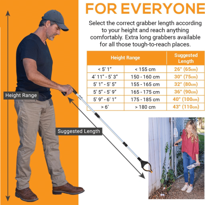 43" Foldable Grabber Reacher Tool for Seniors