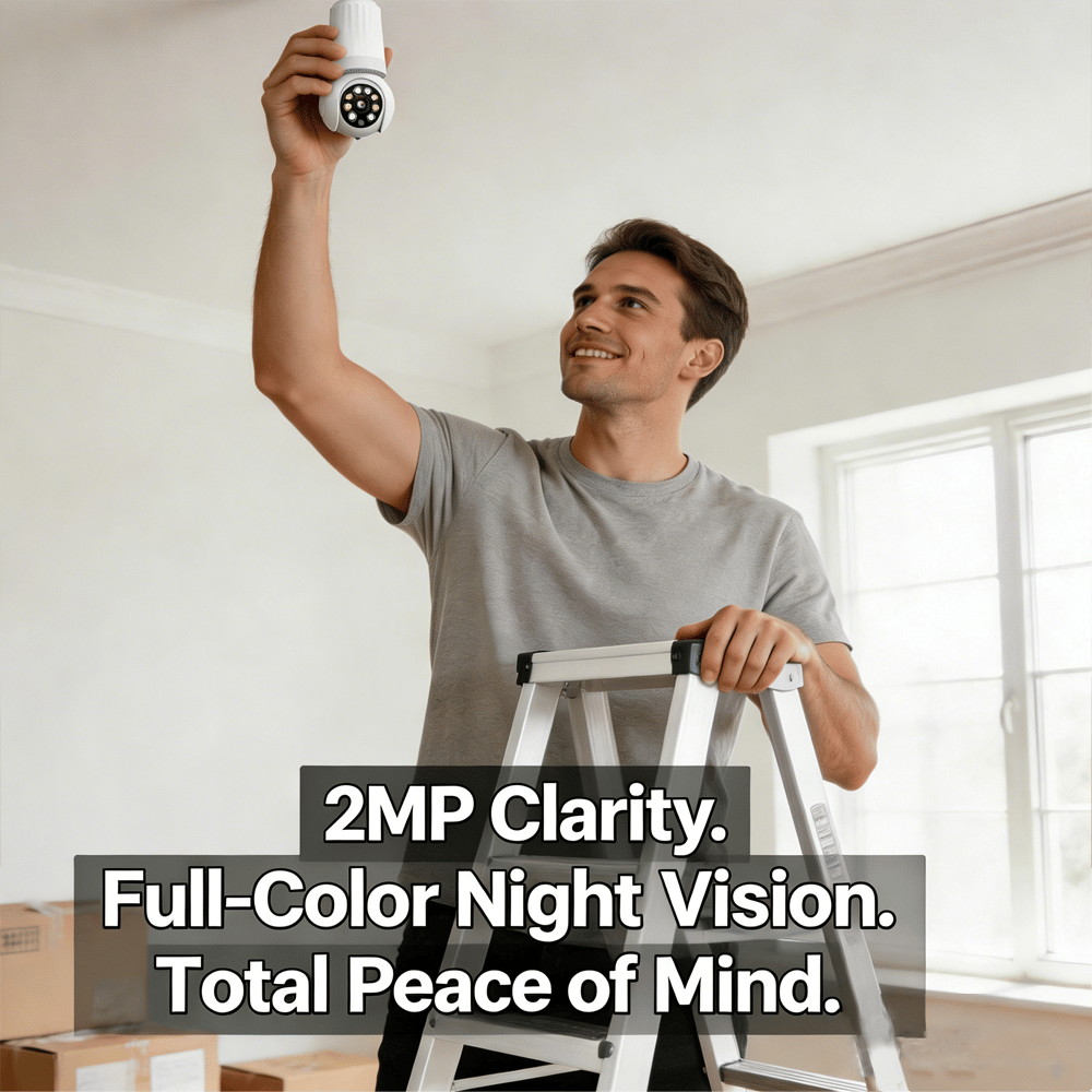 Smart Indoor Light Bulb-Style Surveillance Monitor✨