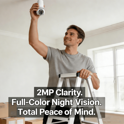 Smart Indoor Light Bulb-Style Surveillance Monitor✨