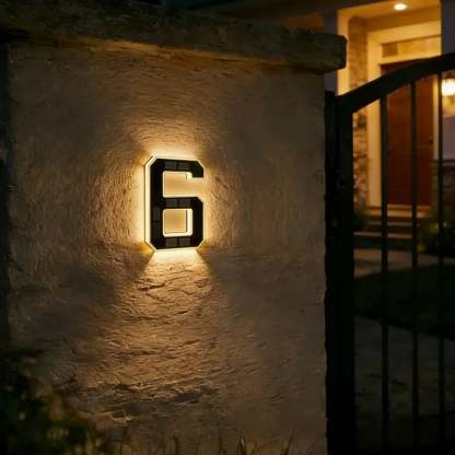 🔥Last Day 75% OFF🔥Solar Lighted House Numbers LED Numbers, Waterproof for Outside