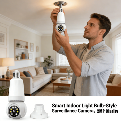 Smart Indoor Light Bulb-Style Surveillance Monitor✨