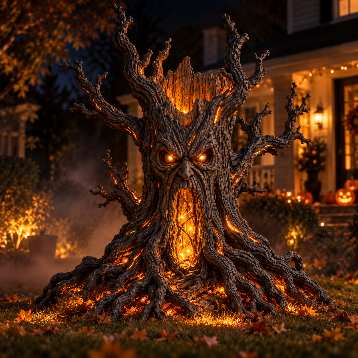 🪾Giant Haunted Tree Yard Light – Glowing Outdoor Sculpture Decor