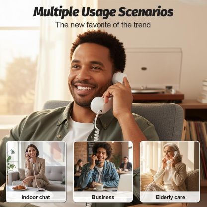 📞 Retro Phone Handset with Type-C Cable