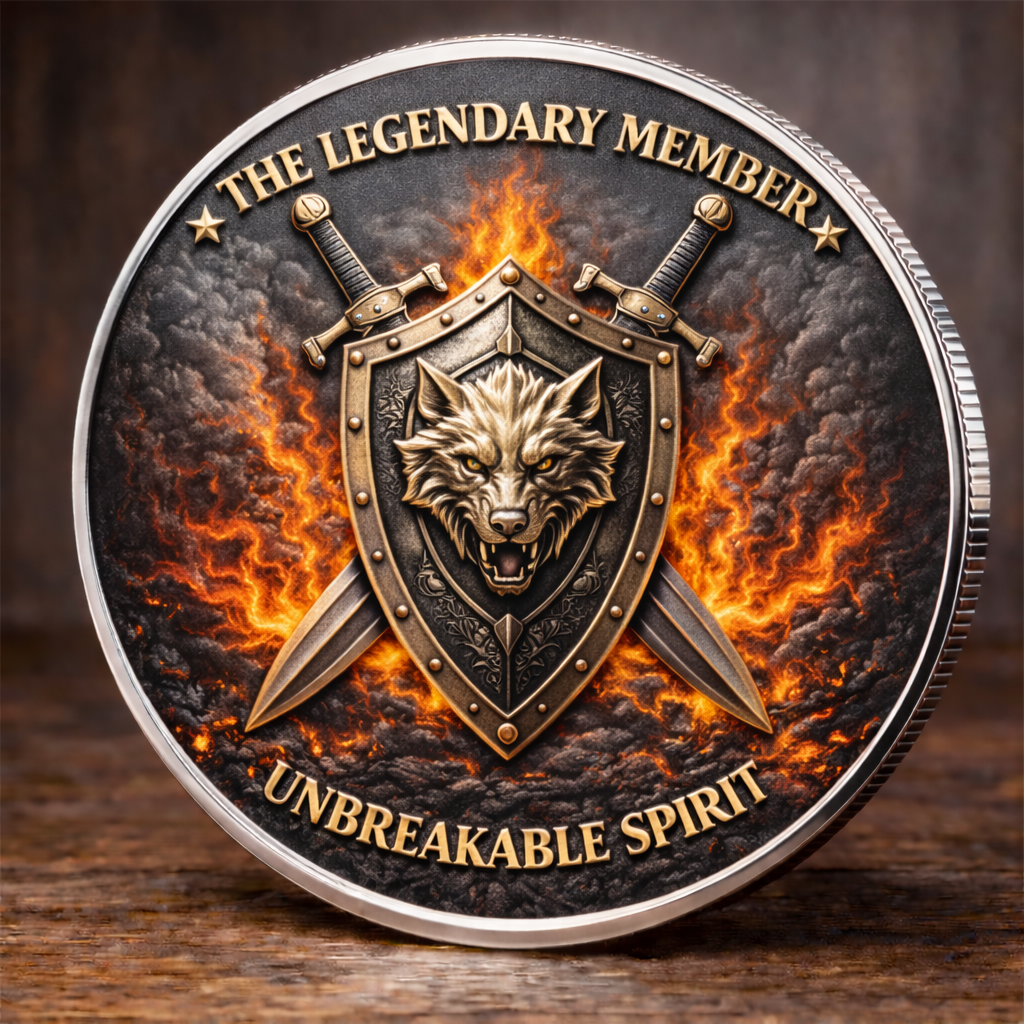 🏆 New Year Special Offer, 50% Off! 🔥「WARRIOR CLUB: FLAME WOLF COIN」