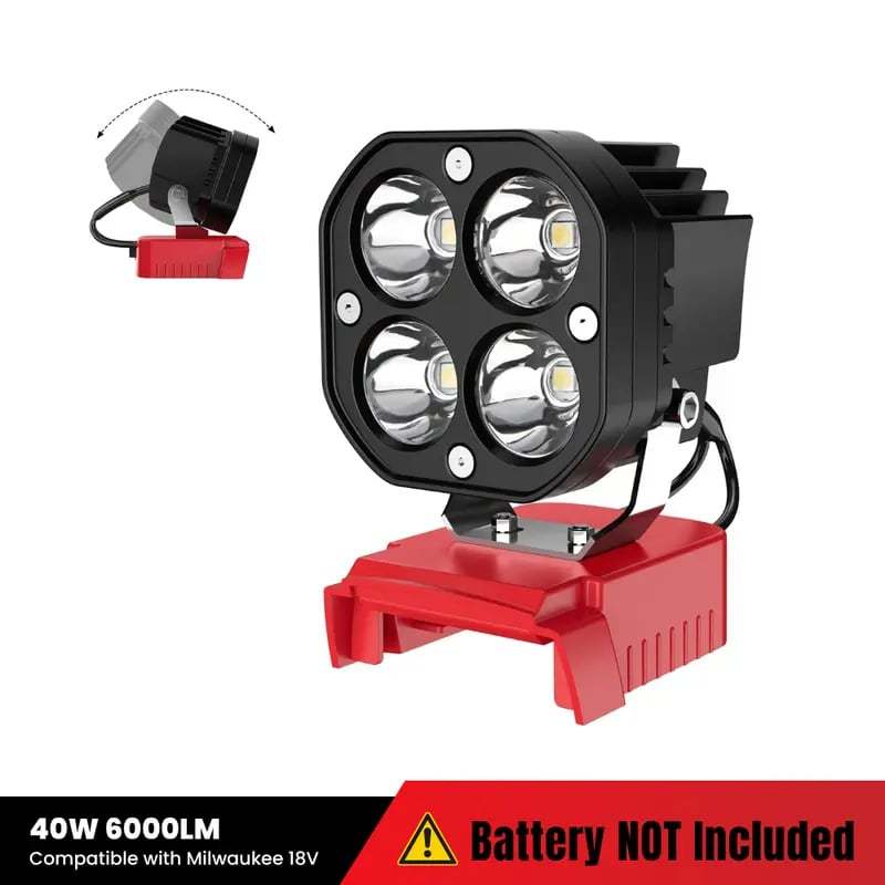 🔥LAST DAY 50% OFF - 🛠️💡LED Work Light Compatible with Milwaukee 18V