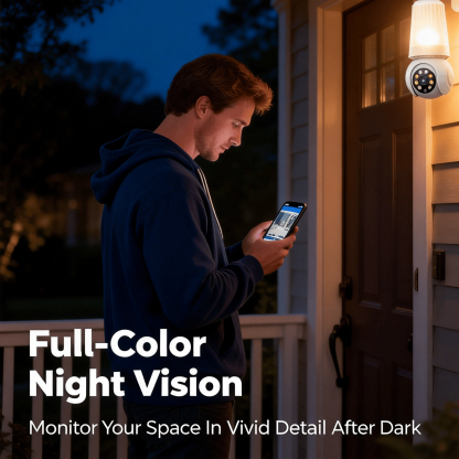 Smart Indoor Light Bulb-Style Surveillance Monitor✨