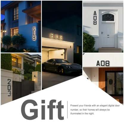 🔥Last Day 75% OFF🔥Solar Lighted House Numbers LED Numbers, Waterproof for Outside