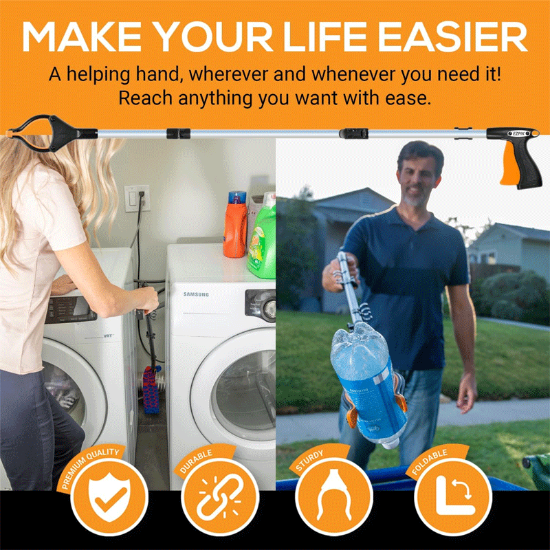 43" Foldable Grabber Reacher Tool for Seniors