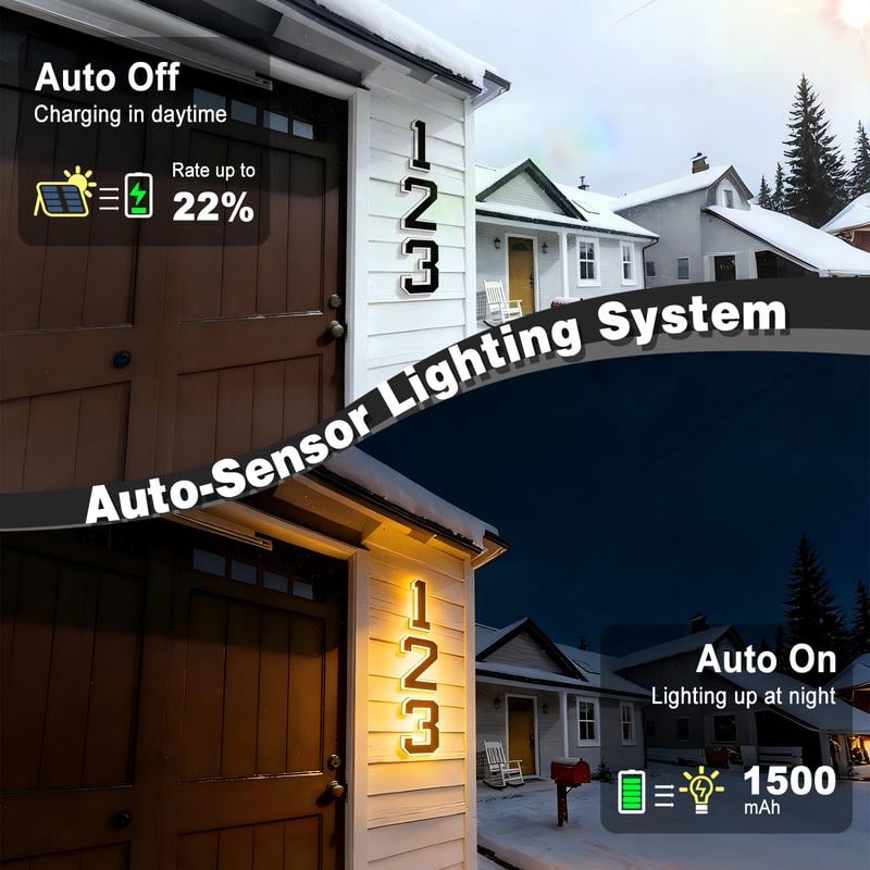 🔥Last Day 75% OFF🔥Solar Lighted House Numbers LED Numbers, Waterproof for Outside