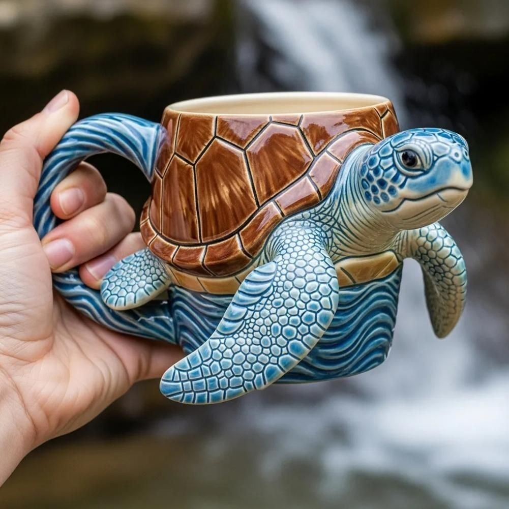 Ocean Creature 3D Ceramic Mug 🌊