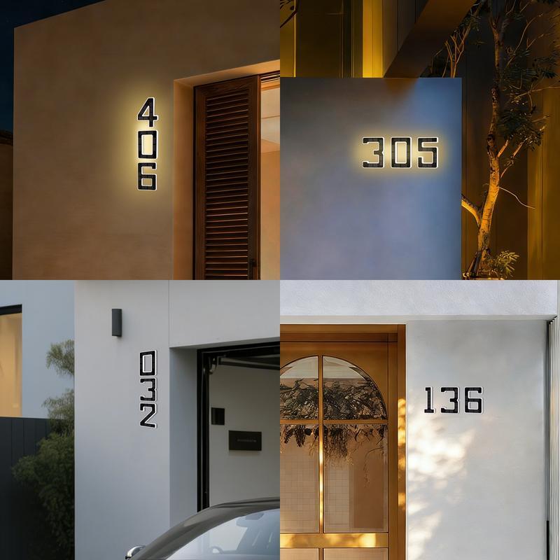 🔥Last Day 75% OFF🔥Solar Lighted House Numbers LED Numbers, Waterproof for Outside