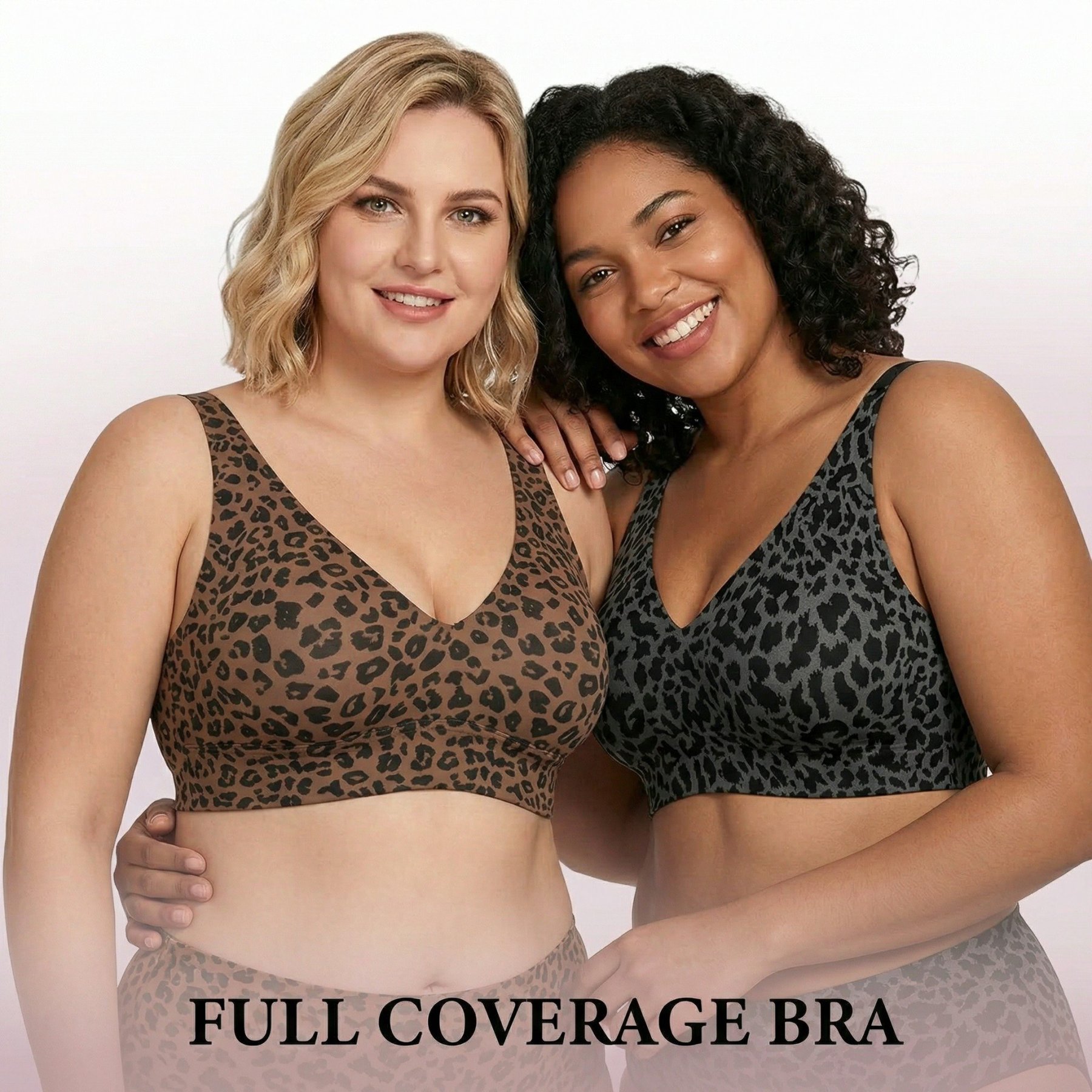 🏆Super Firming Leopard Print Jelly  Bra | Women Wirefree Bras 👍No More Sagging Breasts