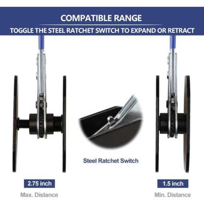 💥Last Day 49% OFF 🚗 -360° Rotating Ratchet Brake Caliper Tool