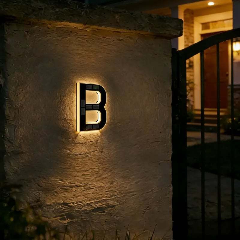 🔥Last Day 75% OFF🔥Solar Lighted House Numbers LED Numbers, Waterproof for Outside