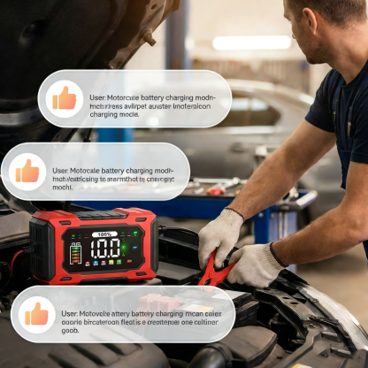 🔋 12V 6A Smart Car Battery Charger – Pulse Repair Technology, Auto Maintain & Desulfation 🚗⚡