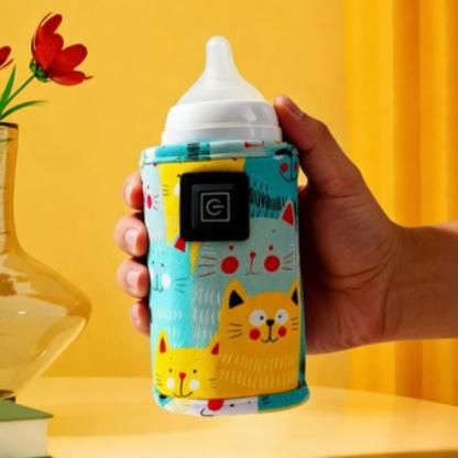 Portable Heated Bottle Cover - Keep Baby's Milk Warm Anywhere!