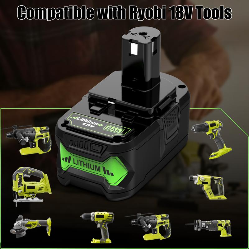 8000MAh Replacement Ryobi 18V Batteries