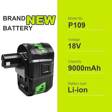 8000MAh Replacement Ryobi 18V Batteries