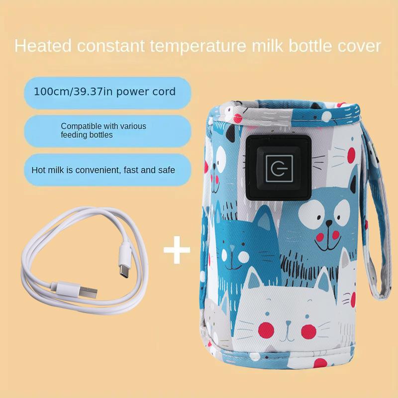 Portable Heated Bottle Cover - Keep Baby's Milk Warm Anywhere!
