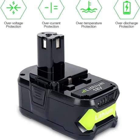 8000MAh Replacement Ryobi 18V Batteries