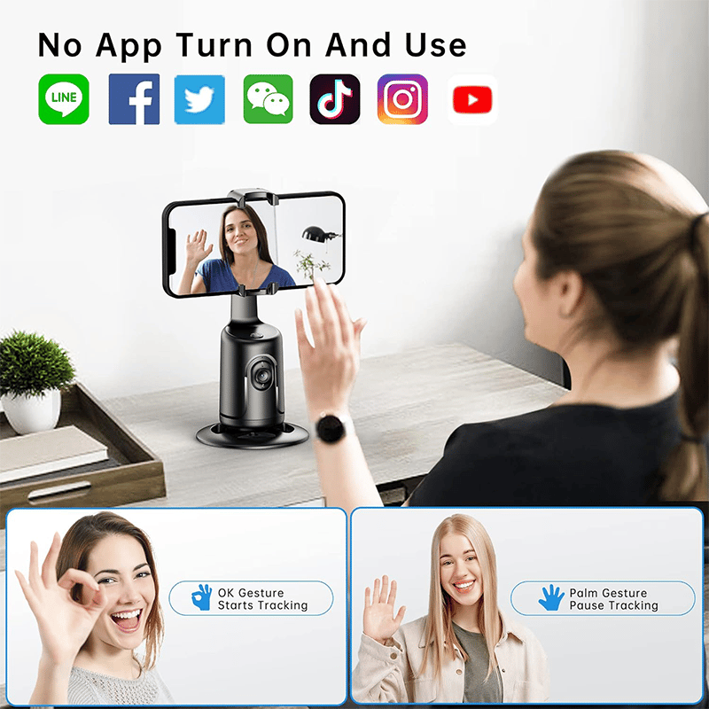 🔥LAST DAY 49% OFF🔥 - Smart AI Facial Recognition Phone Tripod🤳