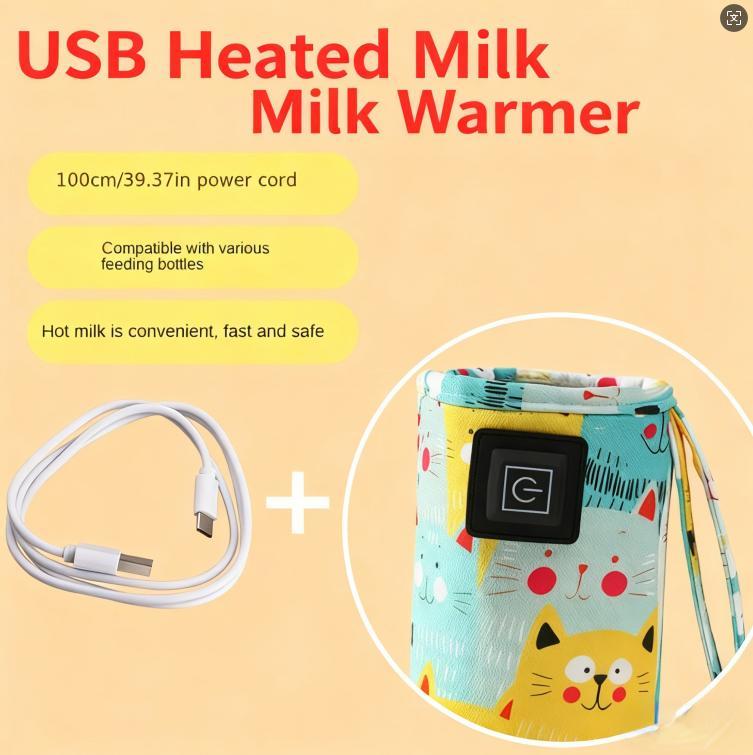 Portable Heated Bottle Cover - Keep Baby's Milk Warm Anywhere!