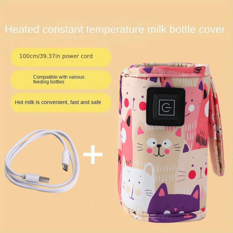 Portable Heated Bottle Cover - Keep Baby's Milk Warm Anywhere!