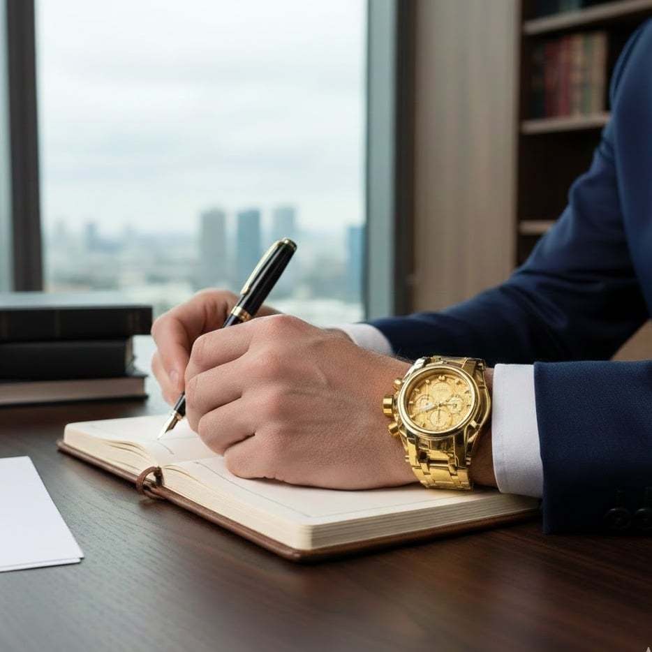 Large dial compass sports watch