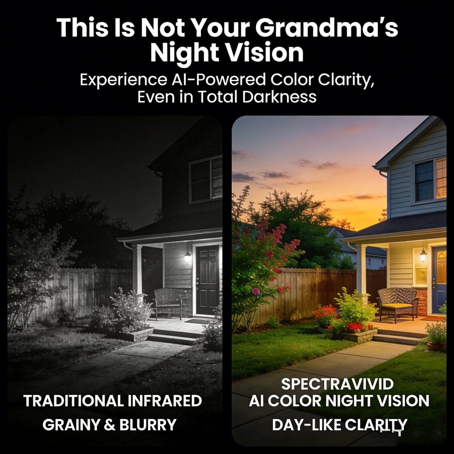 👁️ 2K Ultra-HD Smart Window Camera – See Day & Night with AI Color Night Vision