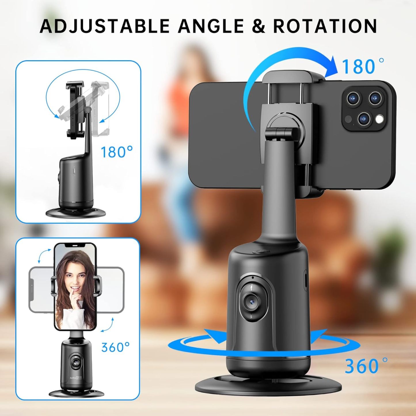 🔥LAST DAY 49% OFF🔥 - Smart AI Facial Recognition Phone Tripod🤳