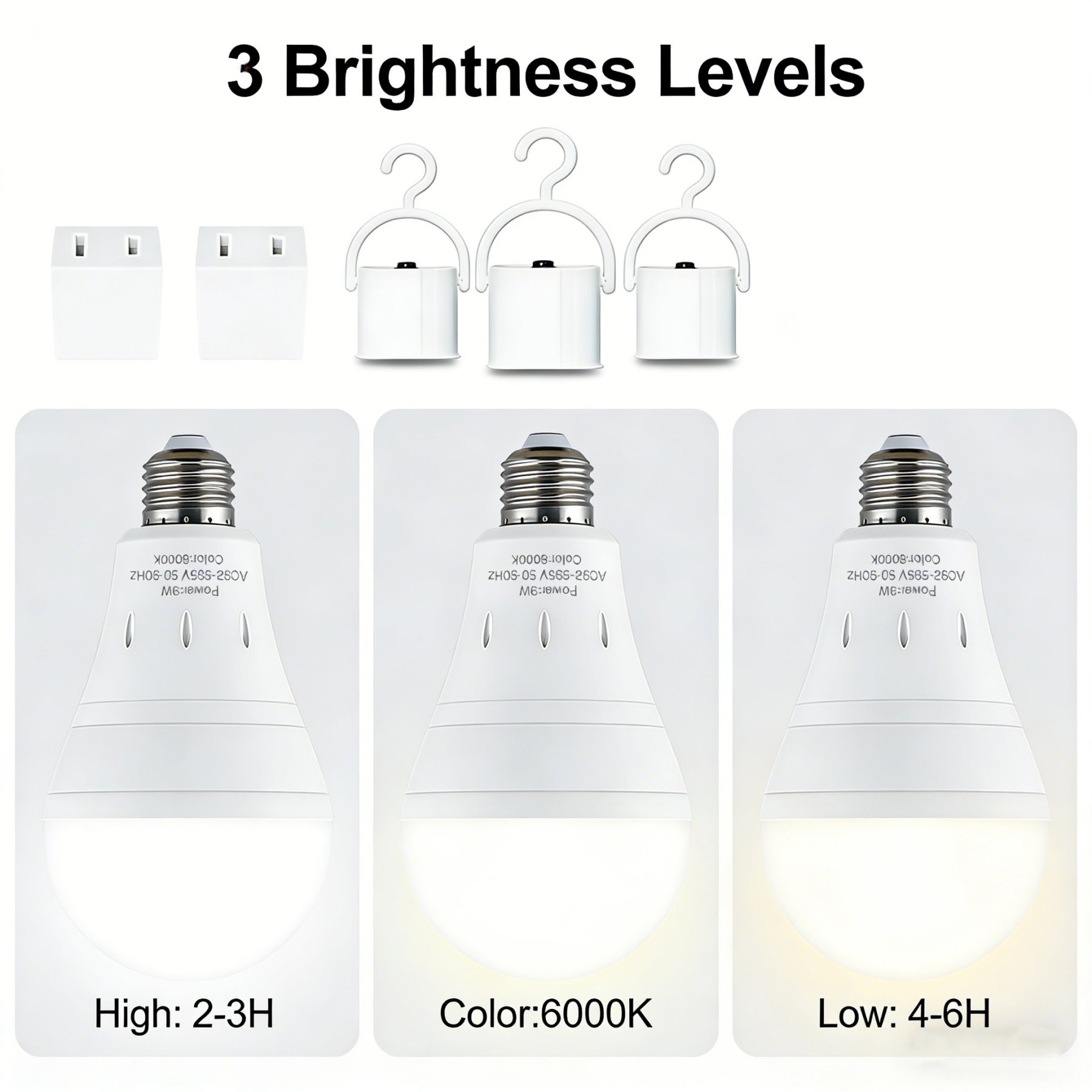 3-Pack / 6-Pack Rechargeable Emergency Light Bulbs 💡