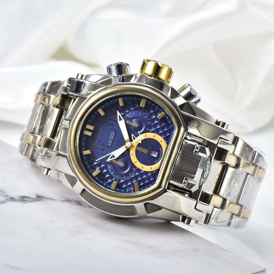 Large dial compass sports watch