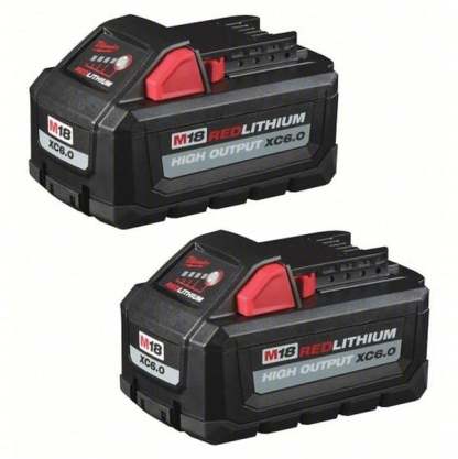 48-11-1865 M18 XC6.0 6AH RedLithium High Output Cordless Power Tool Batteries for M18 Systems