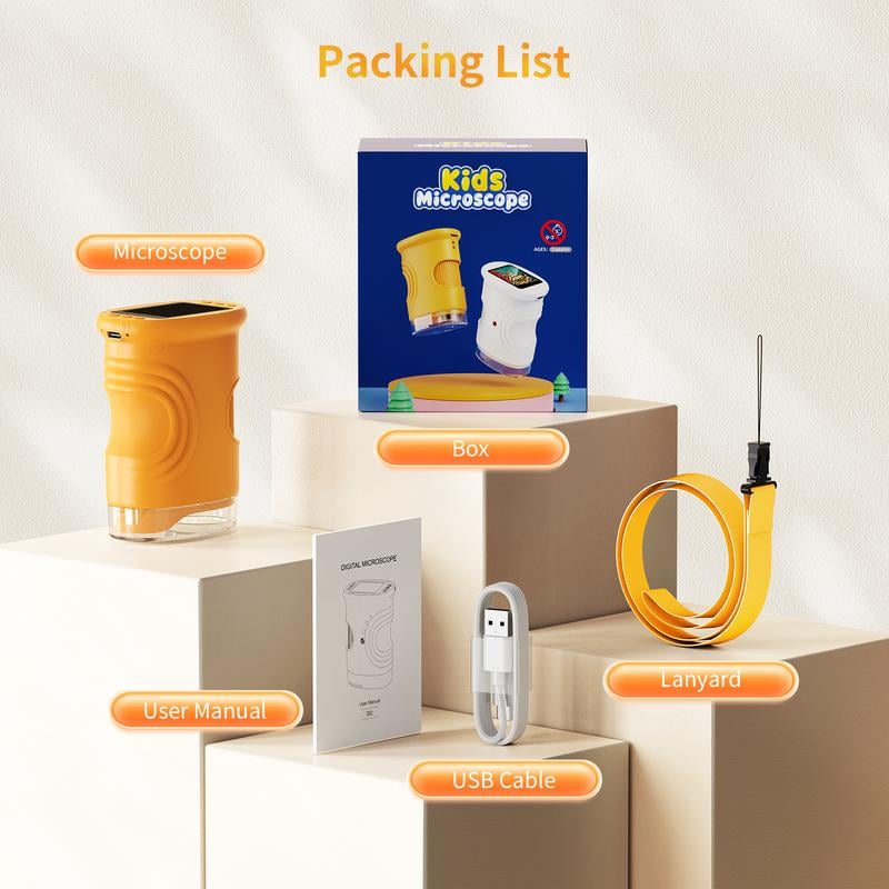 1000X Handheld Digital Microscope for Kids