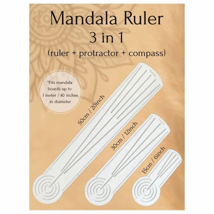Mandala WOW Ruler 3-in-1