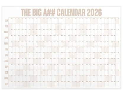 📅The Big A## 2026 Wall Calendar - Flexible Dry-Erase Material ✍️Design Your Amazing Year!🏃