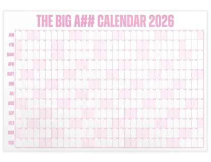 📅The Big A## 2026 Wall Calendar - Flexible Dry-Erase Material ✍️Design Your Amazing Year!🏃