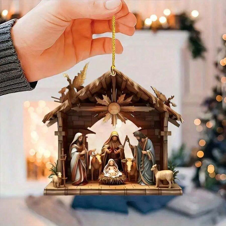 Christmas Nativity Scene Ornaments