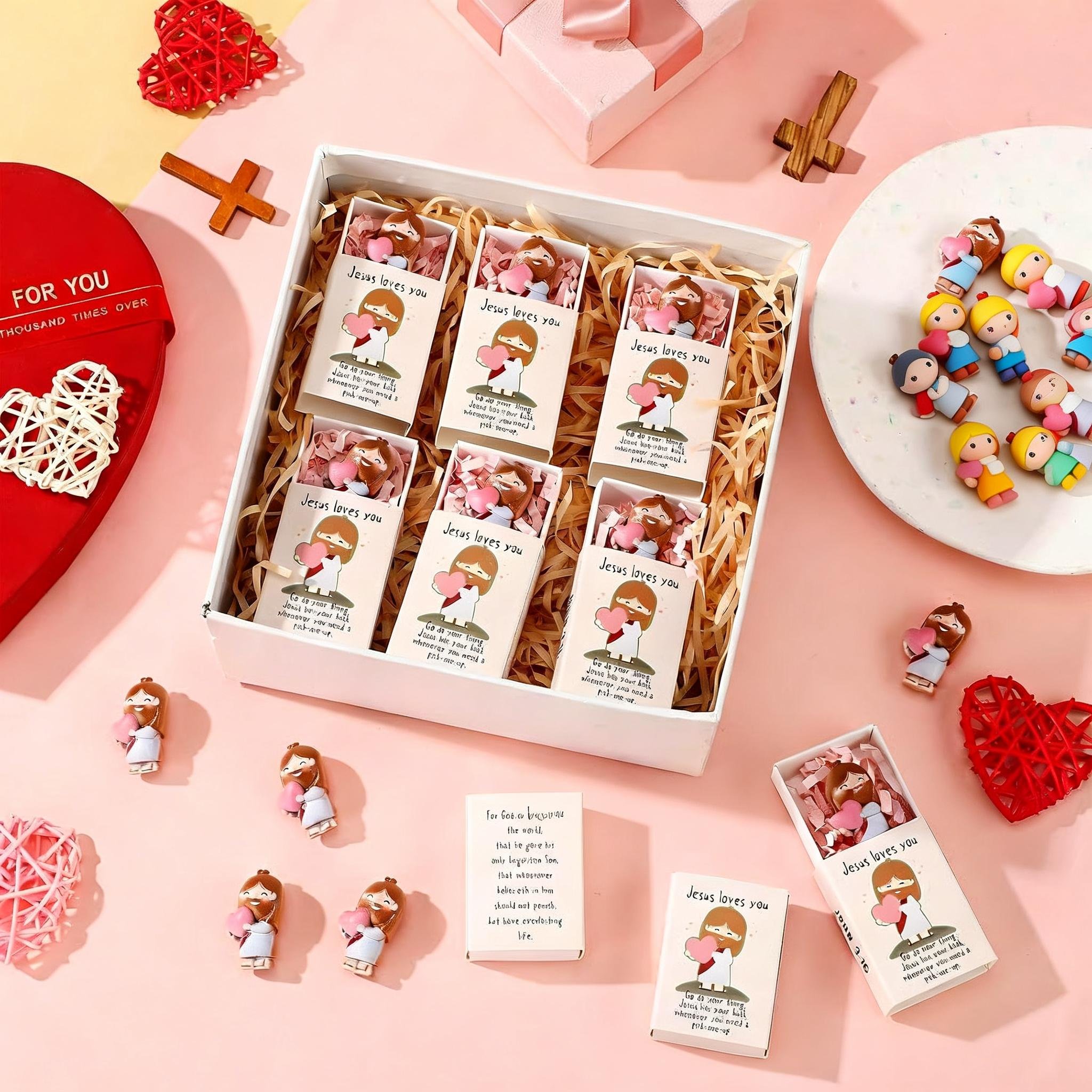 🔥Last Day 49%OFF! - ✝️💌Jesus Loves You Matchbox Gift Set(1 SET/6PCS)