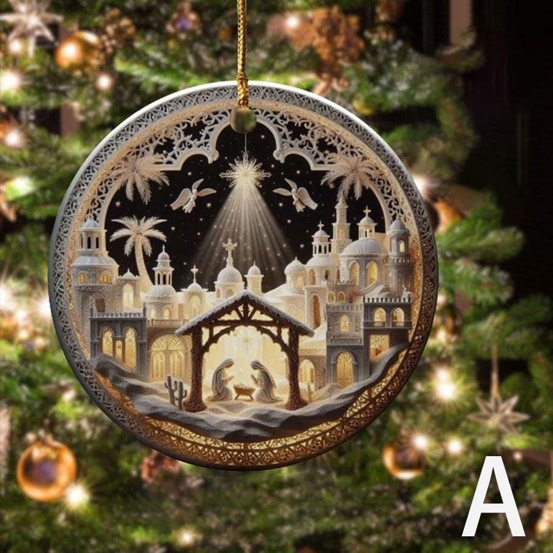 Unique Nativity Scene Ornament