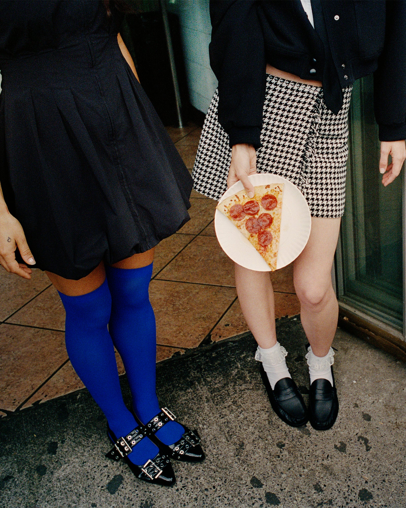 LEON SKIRT BLACK/WHITE-Cool A Warm