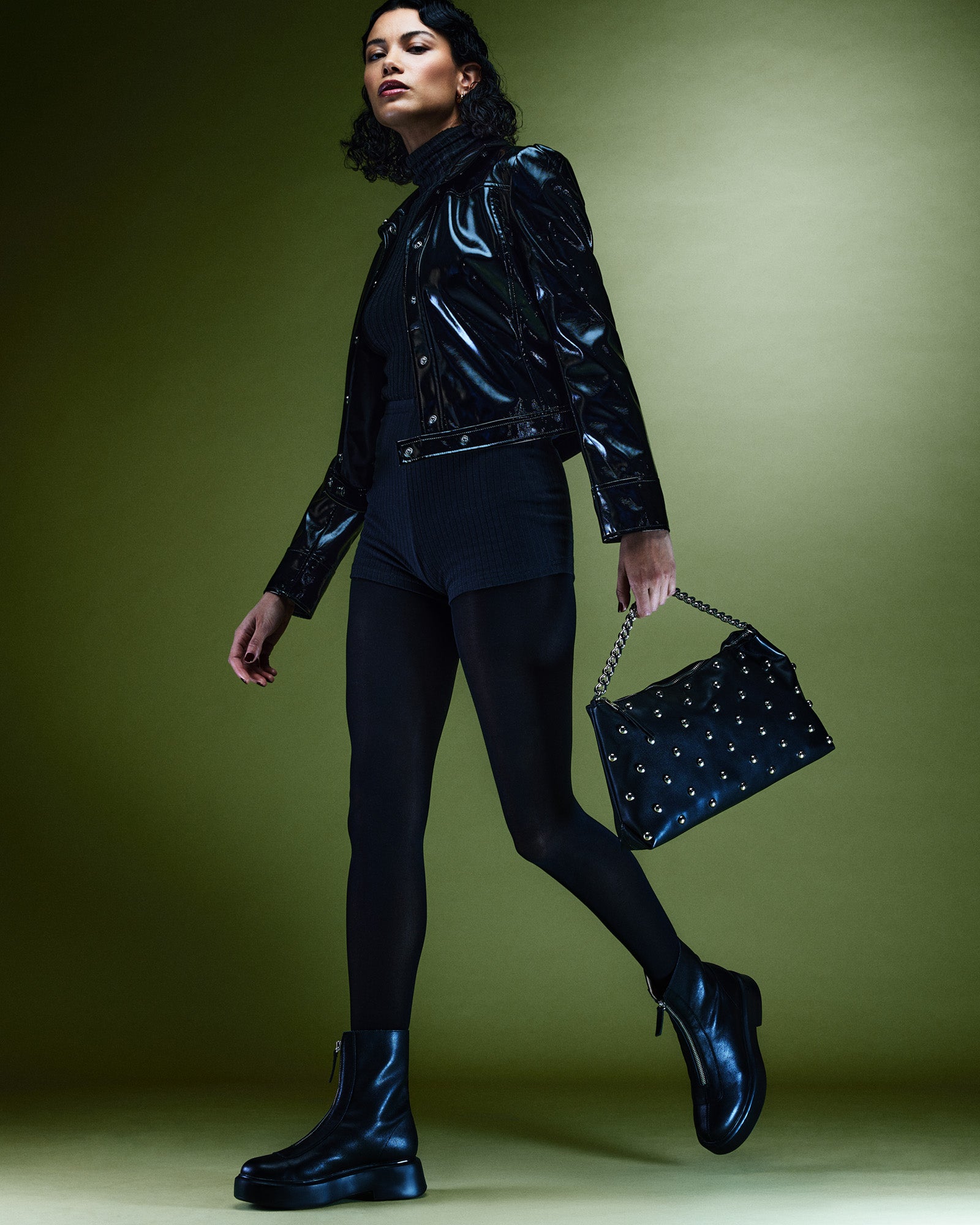 JONES BLACK LEATHER-Cool A Warm