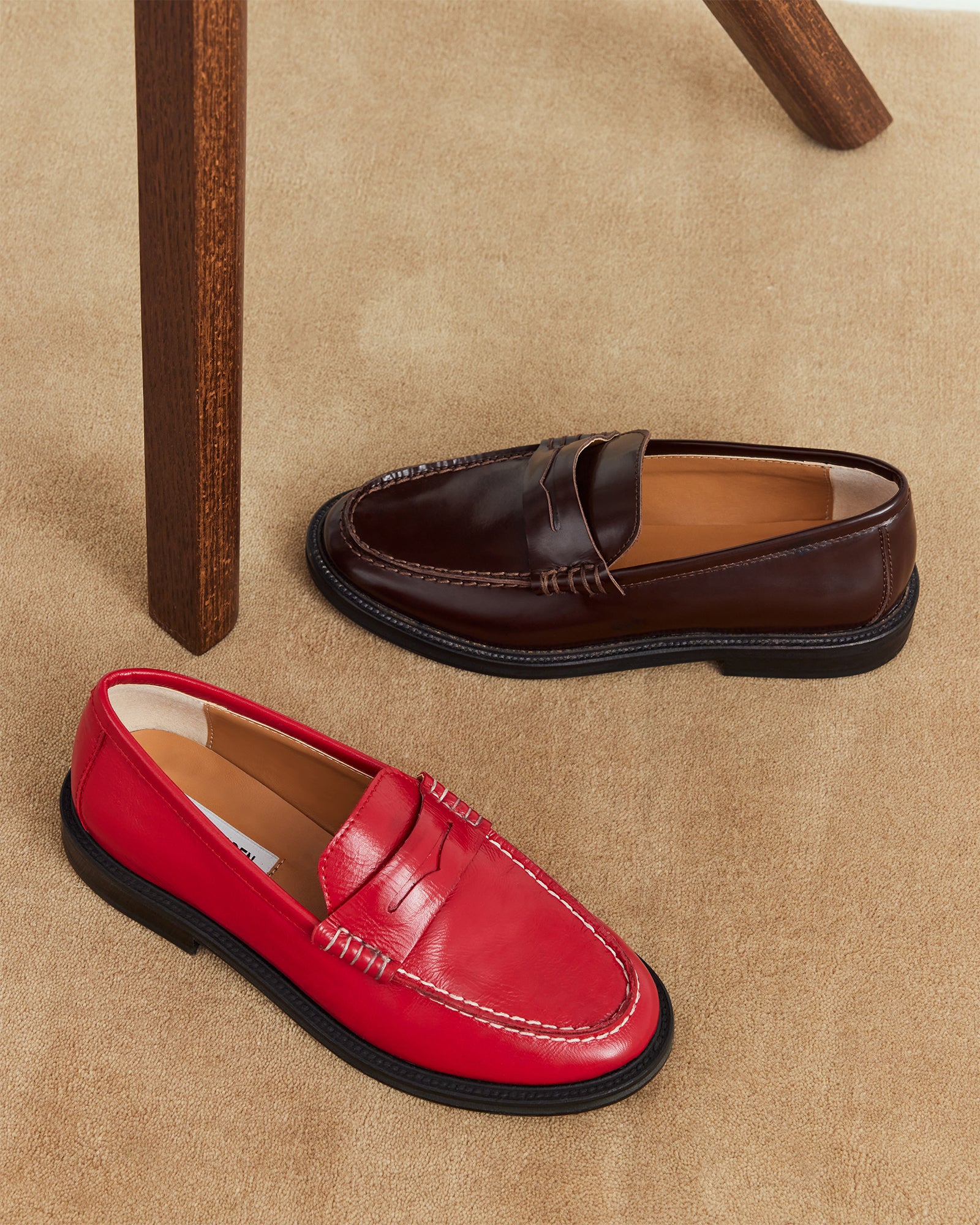 MADISON BURGUNDY BOX LEATHER-Cool A Warm