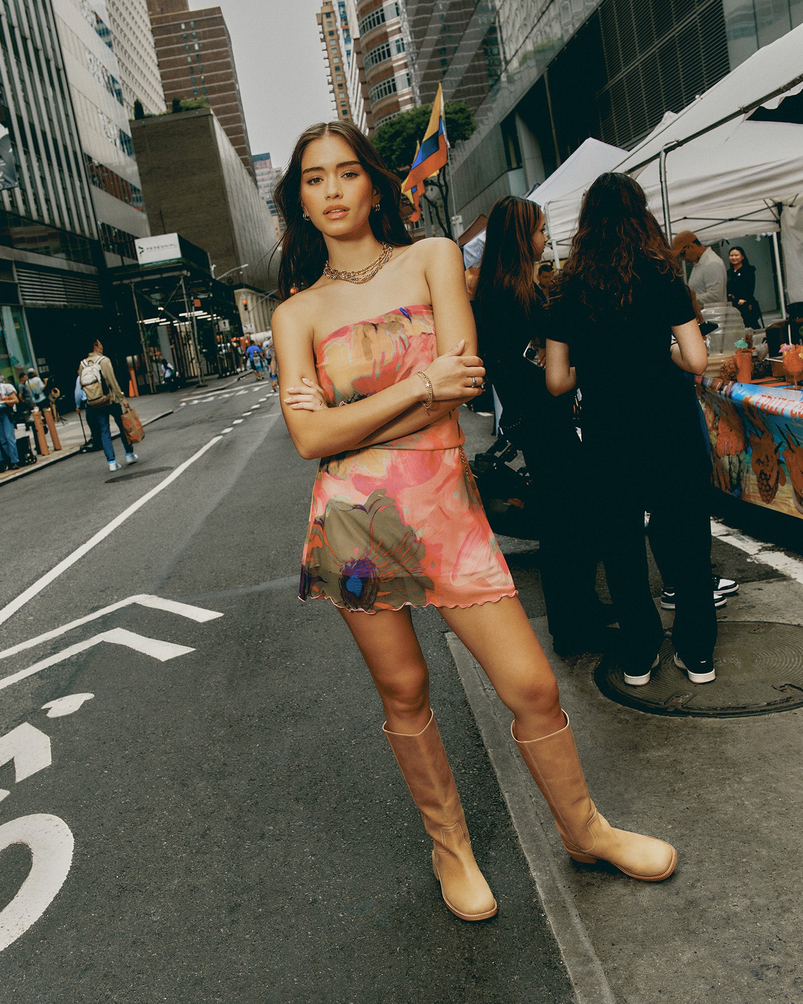 BRYAR DRESS MULTI-Cool A Warm