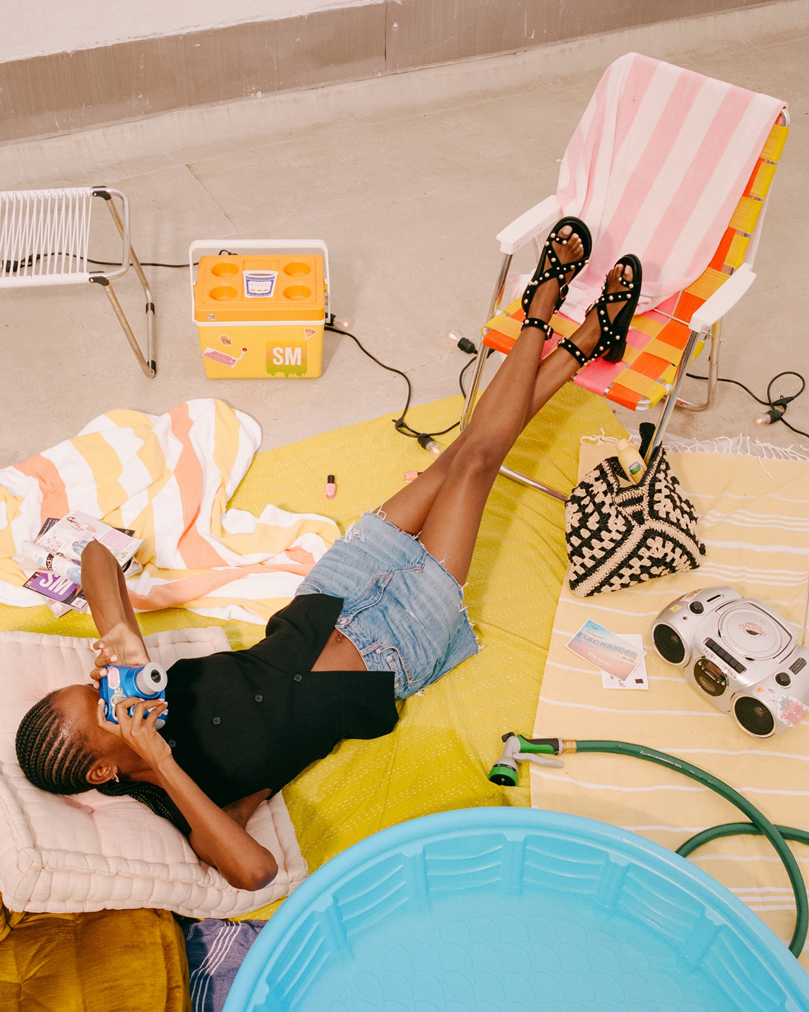 LINEAR BLACK SUEDE-Cool A Warm