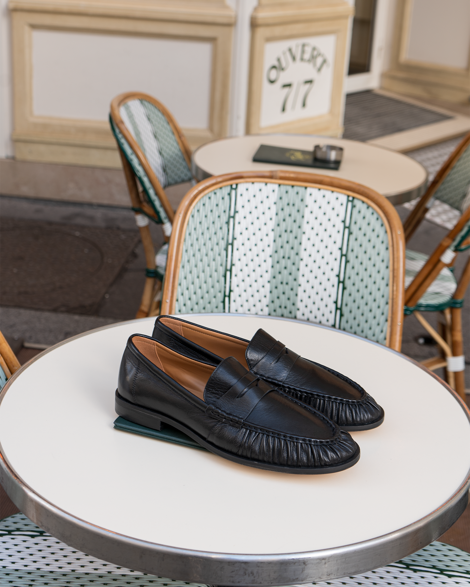 QUINCEY BLACK LEATHER-Cool A Warm